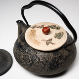 Kyo Kiyomizu Ware Cast Iron Teapot - Crane - 510 ml / 南部鉄器