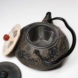 Kyo Kiyomizu Ware Cast Iron Teapot - Crane - 510 ml / 南部鉄器