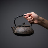 Kyo Kiyomizu Ware Cast Iron Teapot - Plum - 510 ml / 南部鉄器