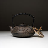 Kyo Kiyomizu Ware Cast Iron Teapot - Plum - 510 ml / 南部鉄器