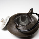 Kyo Kiyomizu Ware/Cast Iron Teapot - Gold Cherry Flower 410 ml / 京焼・清水焼き