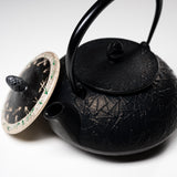 Kyo Kiyomizu Ware Cast Iron Teapot - Silver Pine - 510 ml / 南部鉄器