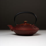 Kyo Kiyomizu Ware Cast Iron Teapot - Red Kumo - 410 ml / 南部鉄器