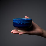 Kyo Kiyomizu Ware Handmade Small Matcha Bowl - Aoyu  / 京焼・清水焼き