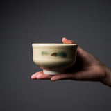 Kyo Kiyomizu Ware Handmade Small Matcha Bowl - Kisansai / 京焼・清水焼き