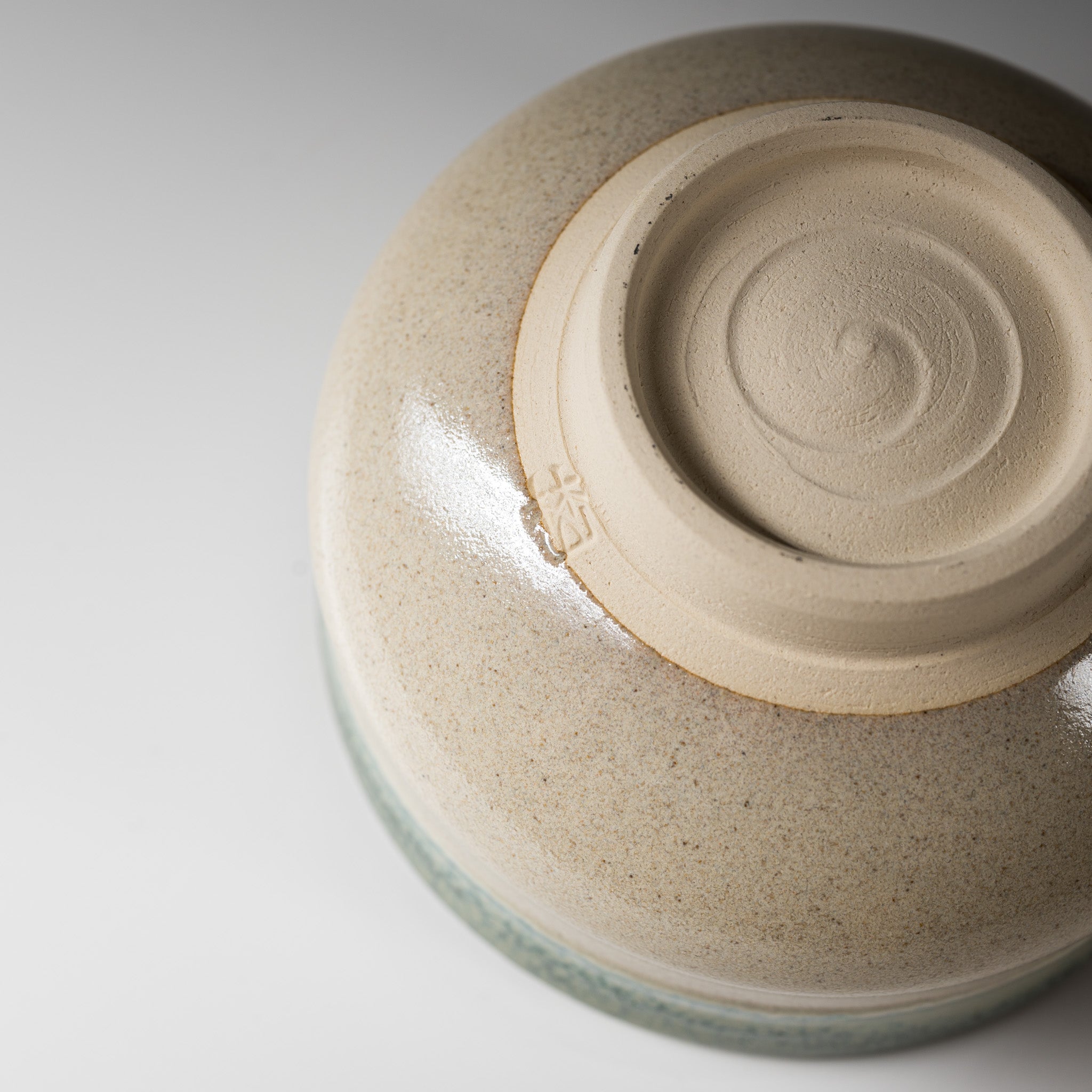 Kyo Kiyomizu Ware Handmade Matcha Bowl - Fuchioribe / 京焼・清水焼き 抹茶碗