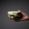 Kyo Kiyomizu Ware Hand made Matcha Bowl - Kinsai Shochikubai  / 京焼・清水焼き