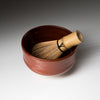 Kyo Kiyomizu Ware Handmade Matcha Bowl - Red Brown / 京焼・清水焼き 抹茶碗