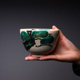 Kyo Kiyomizu Ware Matcha Bowl - Golden Pine / 京・清水焼 抹茶碗