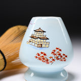 Kyo Kiyomizu Ware Matcha Whisk Stand - Temple / 茶筅立て