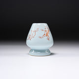 Kyo Kiyomizu Ware Matcha Whisk Stand - Red Choju Giga / 茶筅立て