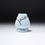 Kyo Kiyomizu Ware Matcha Whisk Stand - Snow Sparrow / 茶筅立て