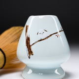 Kyo Kiyomizu Ware Matcha Whisk Stand - Striped Enaga / 茶筅立て