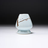 Kyo Kiyomizu Ware Matcha Whisk Stand - Striped Enaga / 茶筅立て