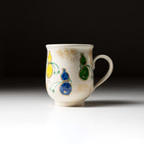 Kyo Kiyomizu Ware Hand made Mug Cup - Hyotan - Green / 京焼・清水焼き