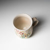 Kyo Kiyomizu Ware Hand made Mug Cup - Kinsai Flower / 京焼・清水焼き