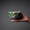 Kyo Kiyomizu Ware Handmade Matcha Bowl - Shiki Saika  / 京焼・清水焼き