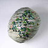 Fujihira Seibun Kyo-Kiyomizu Ware Flower Vase - Autumn Vase with Hagi Flower / 藤平正文窯