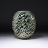 Fujihira Seibun Kyo-Kiyomizu Ware Flower Vase - Autumn Vase with Hagi Flower / 藤平正文窯