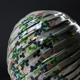 Fujihira Seibun Kyo-Kiyomizu Ware Flower Vase - Autumn Vase with Hagi Flower / 藤平正文窯