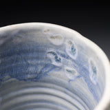 Fujihira Seibun Kyo-Kiyomizu Ware Flower Vase - Autumn Vase with Kiku / 藤平正文窯