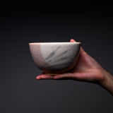 Kyo Kiyomizu Ware Handmade Matcha Bowl - Glass Ashi / 京焼・清水焼き 抹茶碗