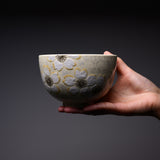 NISHIKAWA Kyo-Kiyomizu Ware Handmade Matcha Bowl - Cherry Flower / 京焼・清水焼き 抹茶碗