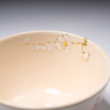 Kyo Kiyomizu Ware Handmade Matcha Bowl - Kouhaku Edaume  / 京焼・清水焼き