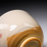Kyo Kiyomizu Ware Handmade Matcha Bowl - Kouhaku Edaume  / 京焼・清水焼き