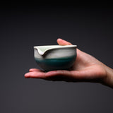 NISHIKAWA Kyo-Kiyomizu Ware Water Cooling Bowl - Yuzamasi Aoyu Kakewake / 京焼・清水焼き