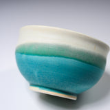 NISHIKAWA Kyo-Kiyomizu Ware Water Cooling Bowl - Yuzamasi Aoyu Kakewake / 京焼・清水焼き