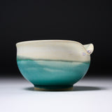 NISHIKAWA Kyo-Kiyomizu Ware Water Cooling Bowl - Yuzamasi Aoyu Kakewake / 京焼・清水焼き