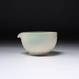 NISHIKAWA Kyo-Kiyomizu Ware Water Cooling Bowl - Yuzamasi Tan Aoyu / 京焼・清水焼き