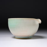 NISHIKAWA Kyo-Kiyomizu Ware Water Cooling Bowl - Yuzamasi Tan Aoyu / 京焼・清水焼き