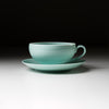 Load image into Gallery viewer, Kyo Kiyomizu Ware Hand made Cup &amp; Saucer Set - Tiffany Blue / 京焼・清水焼き