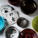 NINSHU Tea Cup, Dessert Bowl - Hana roku shou / 花緑青