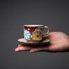Kyo Kiyomizu Ware Hand made Mini Espresso Cup Set - Marguerite / 京焼・清水焼き