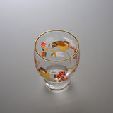 Lucky Flower & Bird Series Sake Cup - Three Colour Options / 吉祥花鳥 酒グラス