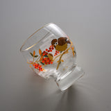 Lucky Flower & Bird Series Sake Cup - Three Colour Options / 吉祥花鳥 酒グラス