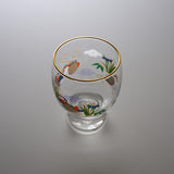 Lucky Flower & Bird Series Sake Cup - Three Colour Options / 吉祥花鳥 酒グラス