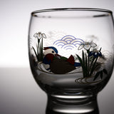 Lucky Flower & Bird Series Sake Cup - Three Colour Options / 吉祥花鳥 酒グラス