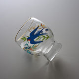 Lucky Flower & Bird Series Sake Cup - Three Colour Options / 吉祥花鳥 酒グラス