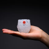Tsugaru Vidro Luxury Sake Glass - Snow Viewing in January / 津軽びいどろ 盃