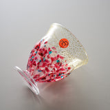 Tsugaru Vidro Luxury Sake Glass - Spring Rains in February / 津軽びいどろ 盃