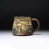KASHIWA Seto Ware - Large Mug - Pair Birds / 瀬戸焼 かしわ窯