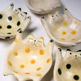 Mizutama Kobo Noriko Sato Cat Bowl - Small - Five Colour Options