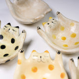 Mizutama Kobo Noriko Sato Cat Bowl - Small - Five Colour Options