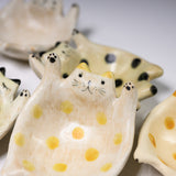 Mizutama Kobo Noriko Sato Cat Bowl - Small - Five Colour Options