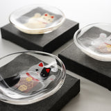 Maneki-neko Meow Cat Plate - Three Design Options - New Meow / にゃんこの豆皿
