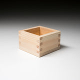 Hinoki Masu Box for Measuring Rice or Drinking Sake - 8.5 cm